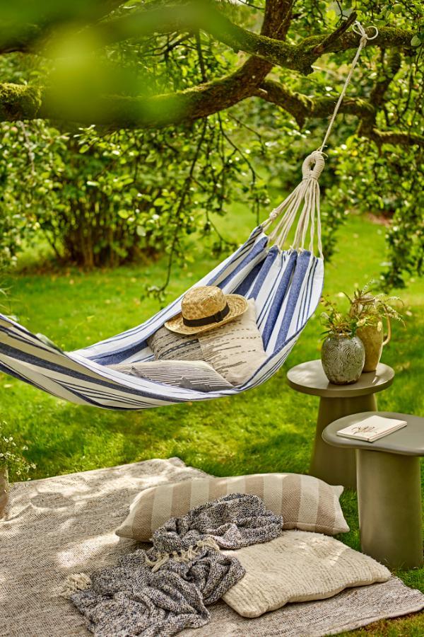Remo Hammock Blå Ull Bloomingville